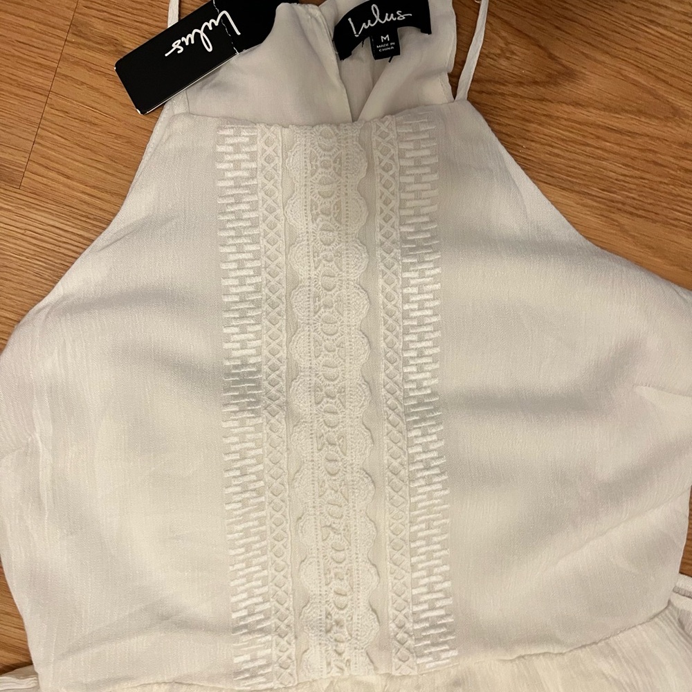 Lulus white maxi dress
